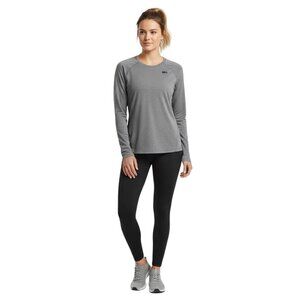 REI Women's Activewear Striped Long Sleeve Crew Top Gray Size Medium